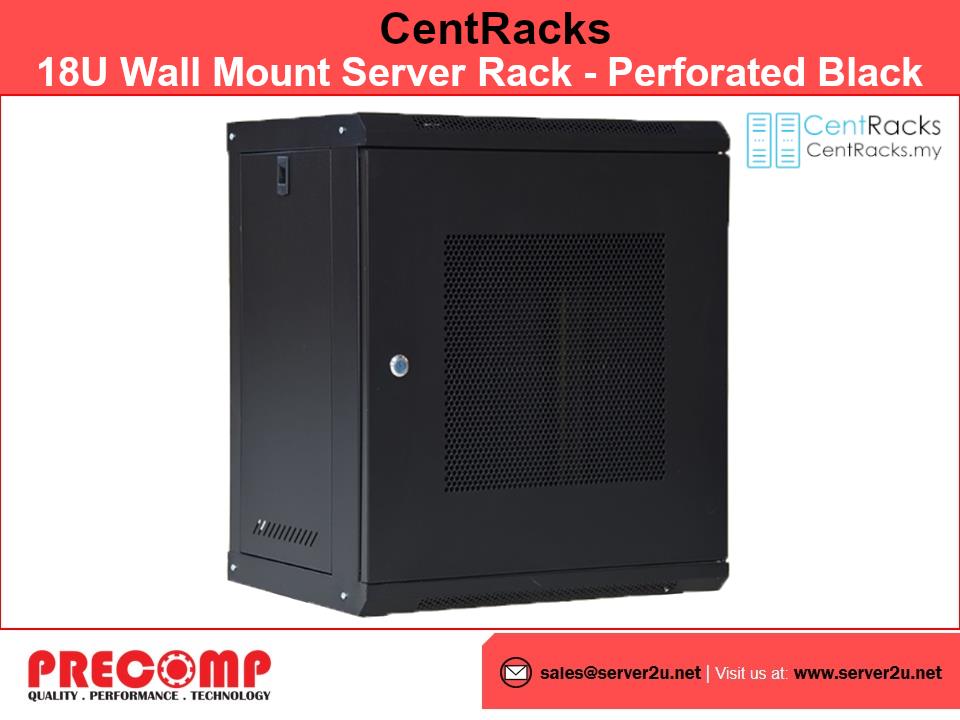 CentRacks 18U (60cm x 60cm x 85cm) Wall Mount Server Rack
