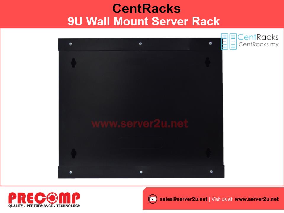 CentRacks 9U (40cm x 45cm x 53cm) Wall Mount Server Rack