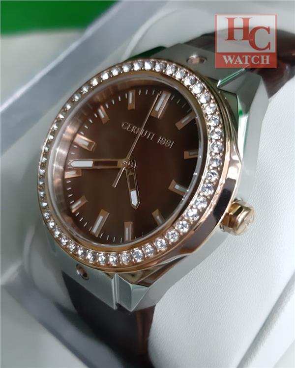 NEW CERRUTI 1881 CRM29401 BROWN DIAL (end 4/20/2020 5:15 PM)