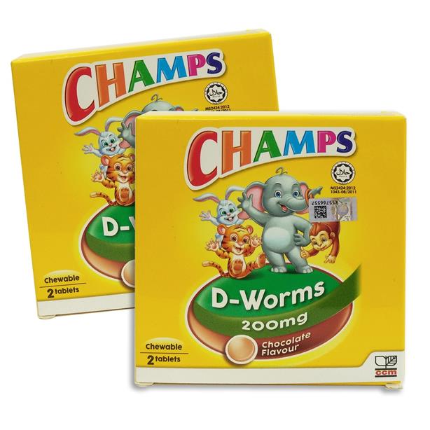 CHAMPS D-WORMS CHEWABLE TABLETS (UBAT (end 8/8/2022 5:15 PM)