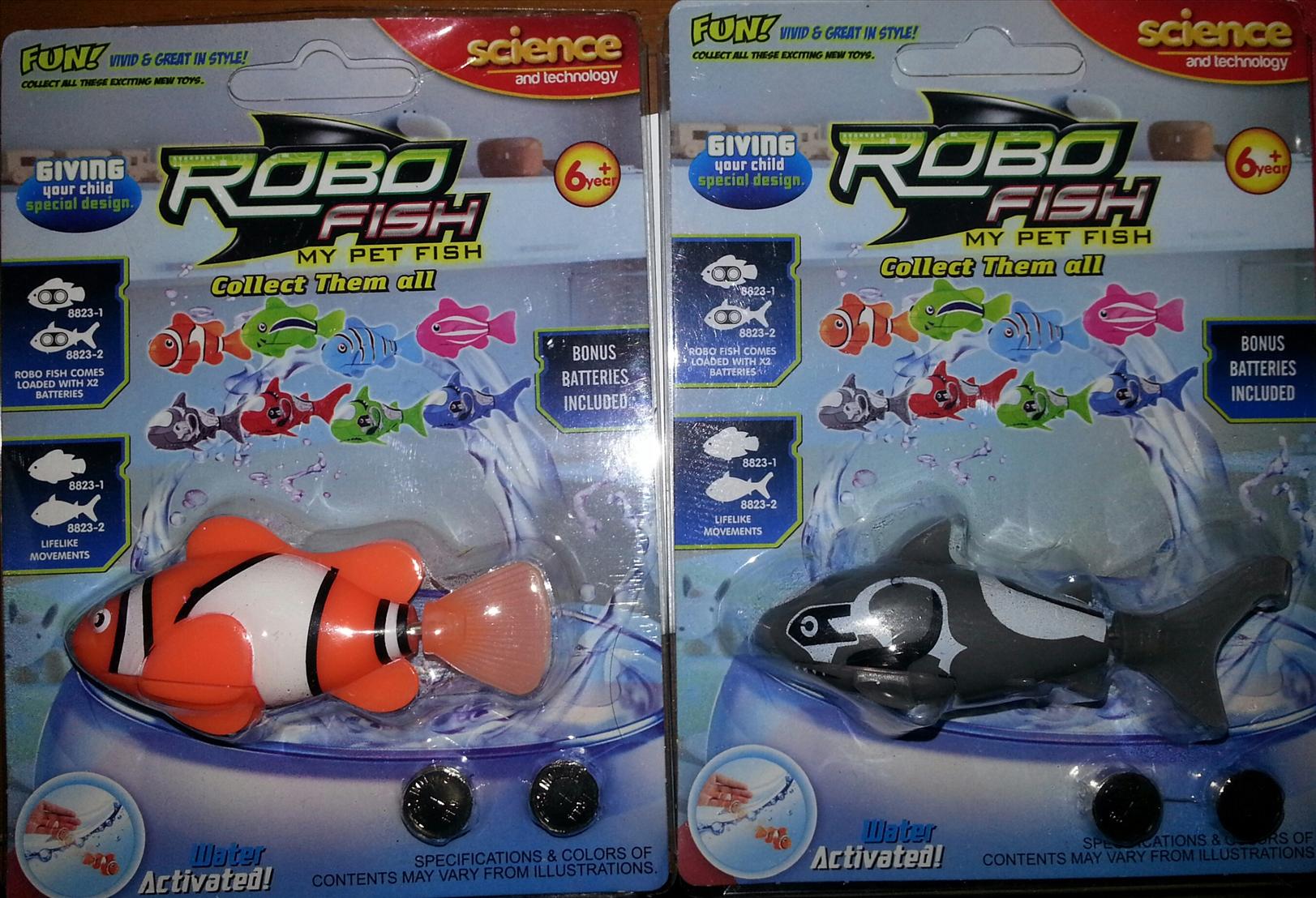 Cheapest! Gray Shark Robo Fish - Water Activated robotic-New!
