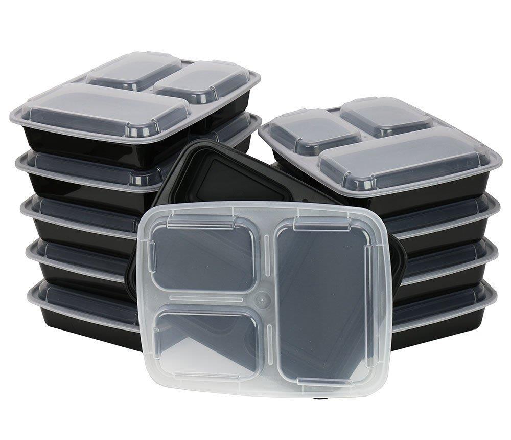 Chefland 3 Compartment Microwave Safe End 8 5 2018 9 15 Pm Chefland 3 Compartment Microwave Safe Food Container Lunch Box 10 Pack