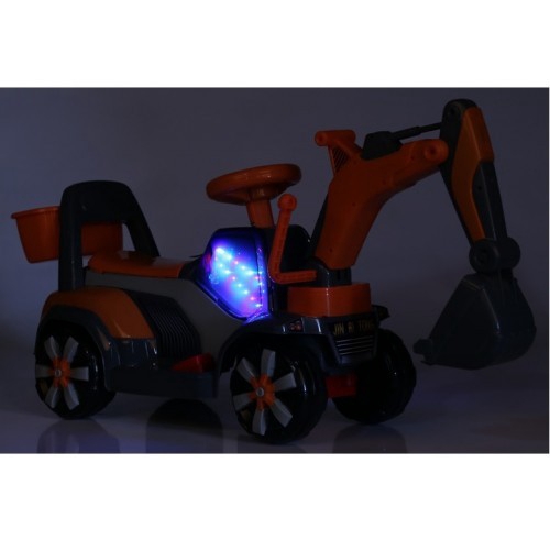 Children Kid Excavator Toy Car Ride On With Music And Light