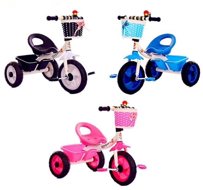 Children Kids Tricycle 3 Wheels Bicycle Ride On Bike With Basket