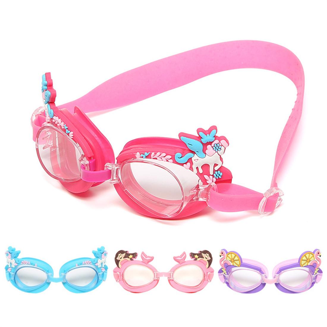 childrens pink swimming goggles
