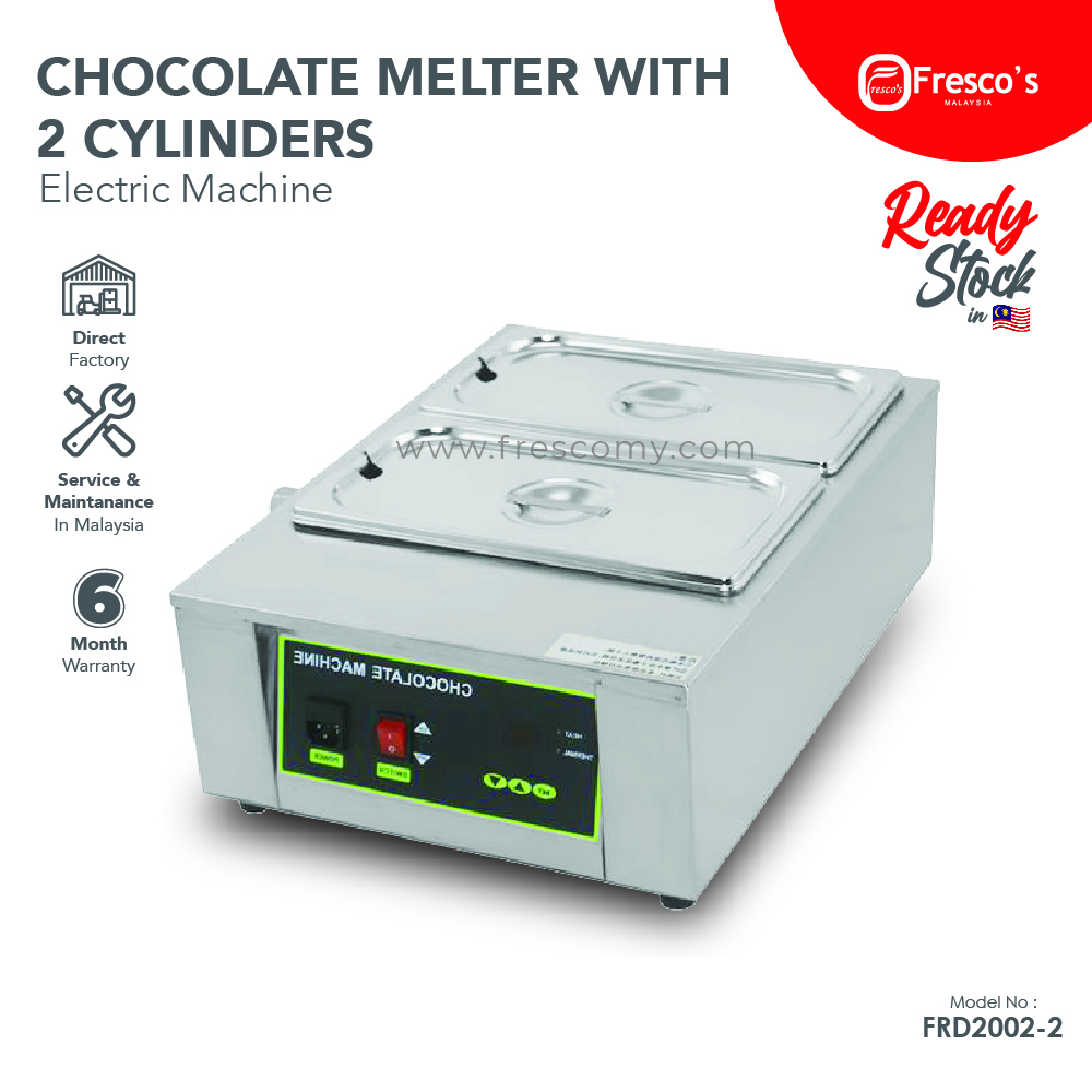 Chocolate Melter Machine with 2 cylinders