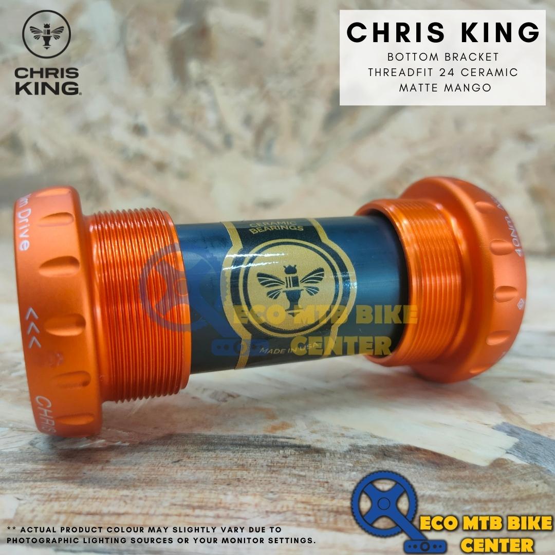 CHRIS KING Bottom Brackets Threadfit 24mm / 30mm Ceramic (W/O Fit Kit)