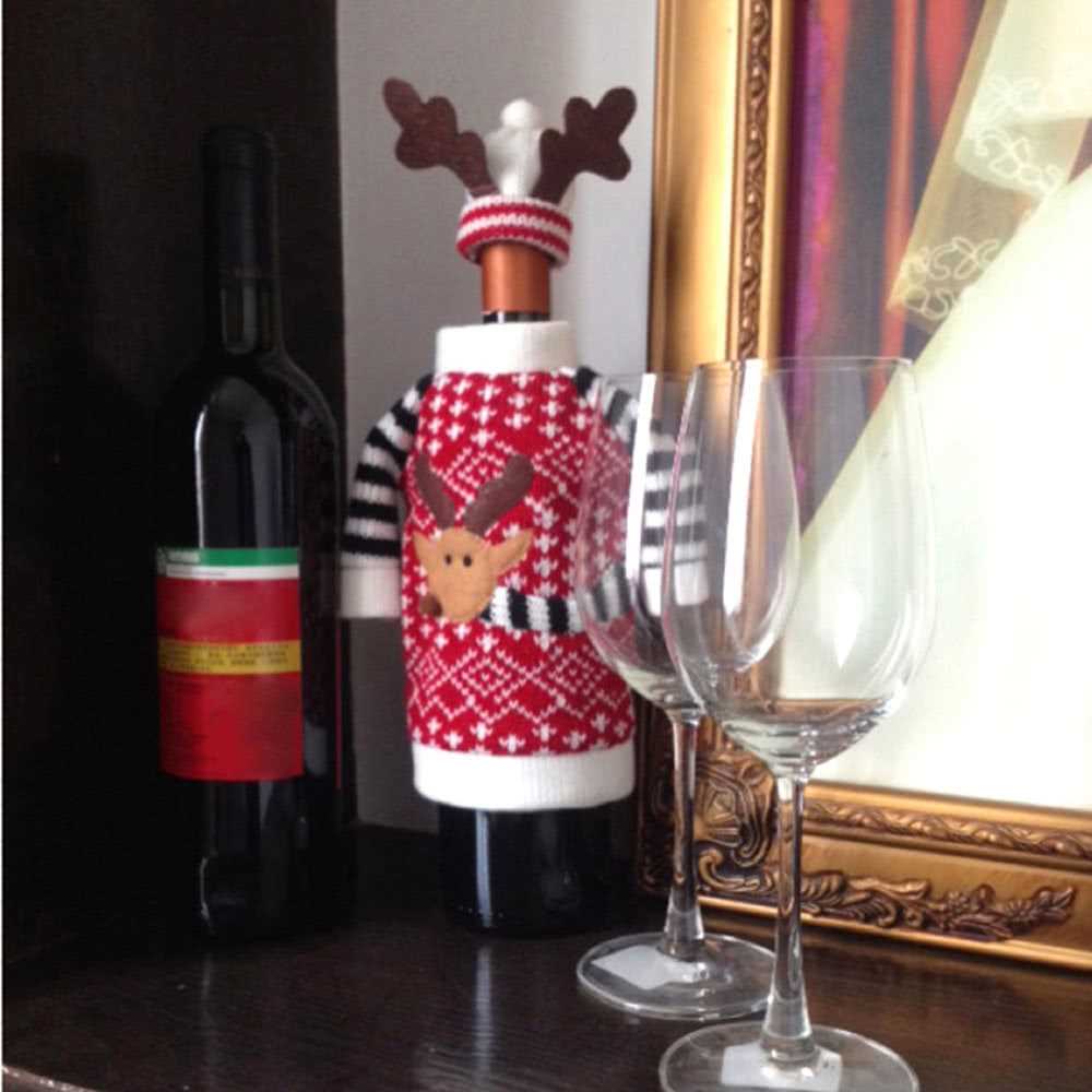 Christmas Elk Red Wine Bottle Cover End 5 3 2022 12 00 Am