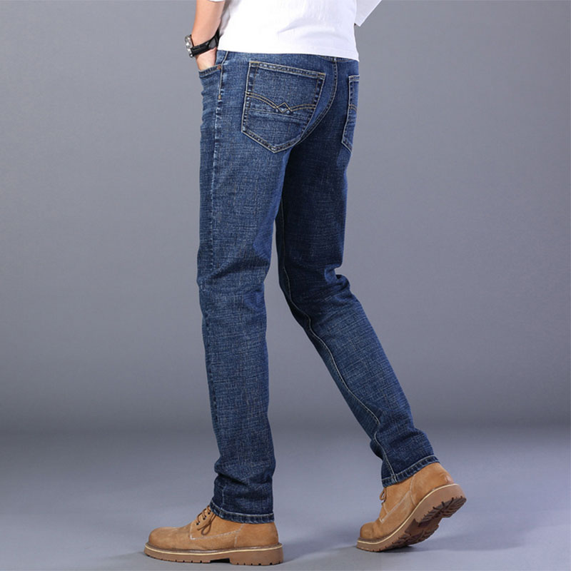 Classic Men Slim Fit Long Jeans Seluar Denim Panjang Lelaki Elastic