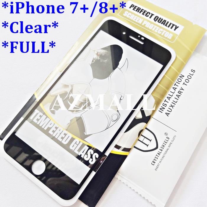 (Clear) ATB Full Cover KINGKONG Tempered Glass Apple iPhone 7+ 8+ Plus