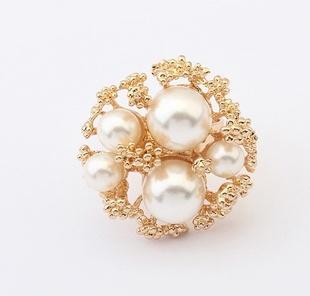 Clearance Classic Luxury Big Pearl Ring
