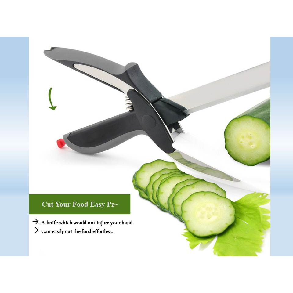 Clever Cutter 2-in-1 Knife  &amp; Cutting Board Scissors