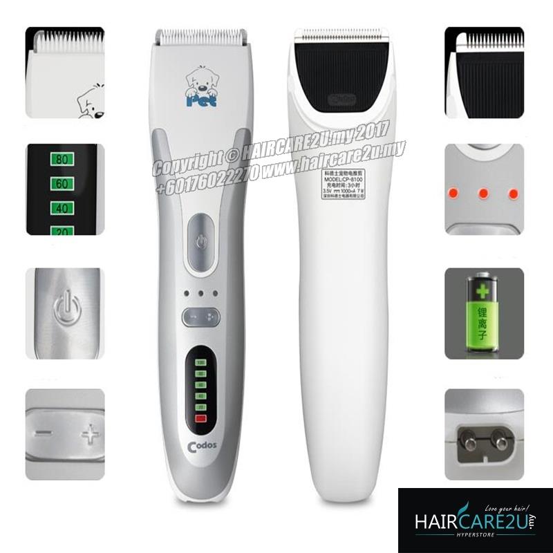 Codos CP-8100 Professional Pet Clipper (Extended Battery Life)