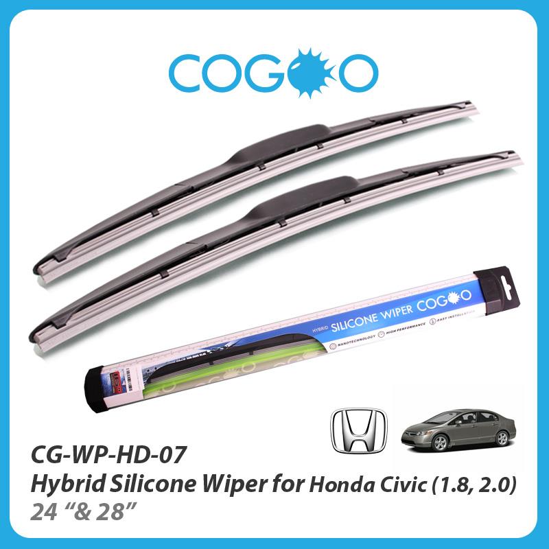 Cogoo Hybrid Silicone Wiper For Honda Civic 2006 (1.8, 2.0) 22'  &amp; 28'