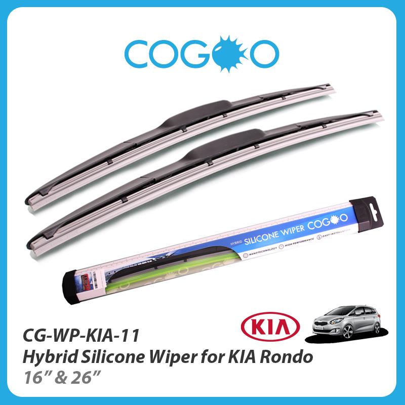 Cogoo Hybrid Silicone Wiper For KIA Rondo - 16'  &amp; 26'