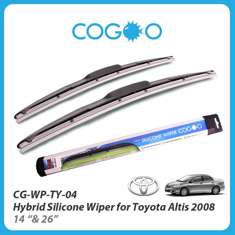 Cogoo Hybrid Silicone Wiper For Toyota Altis 2008 - 14'  &amp; 26'
