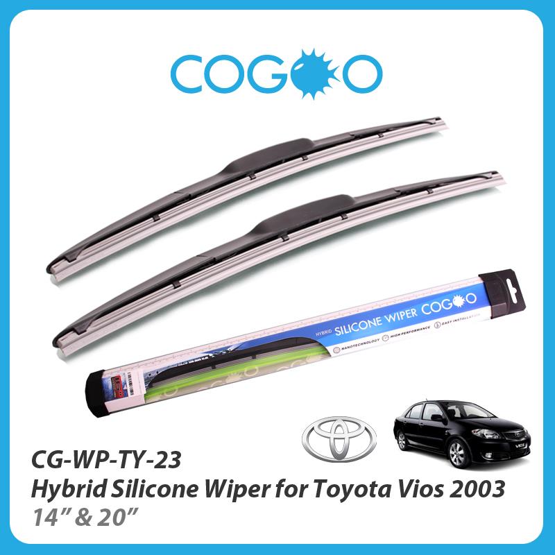 Cogoo Hybrid Silicone Wiper For Toyota Vios 2003 - 14'  &amp; 20'