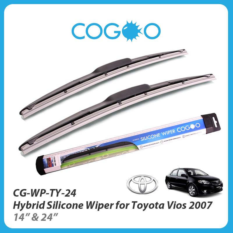 Cogoo Hybrid Silicone Wiper For Toyota Vios 2007 - 14'  &amp; 24'