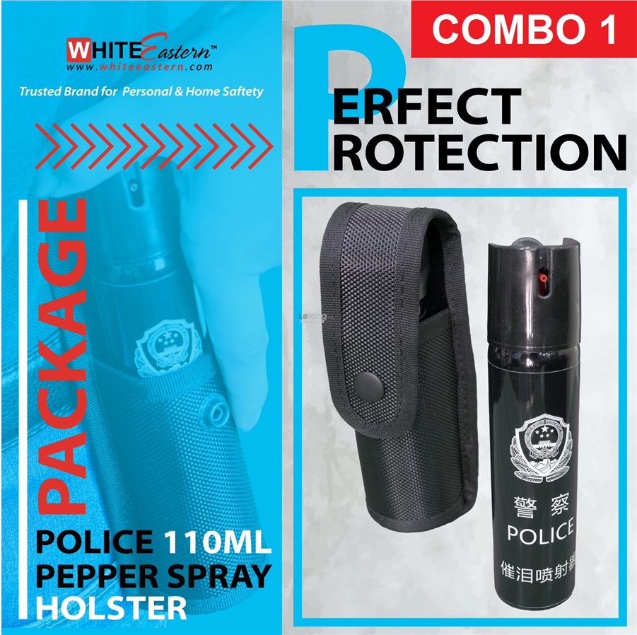 [COMBO] 110ml Police Military Self Defense Pepper Spray with Holster