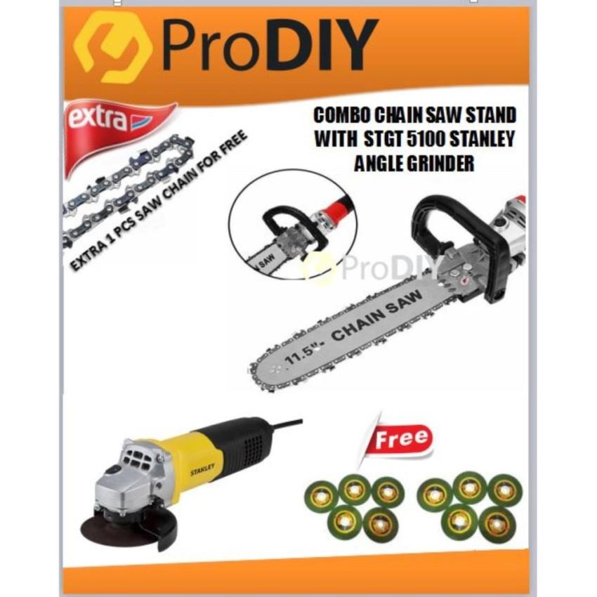 Combo Chain Saw Stand Stgt5100 4 Stanley Angle Grinder 580w