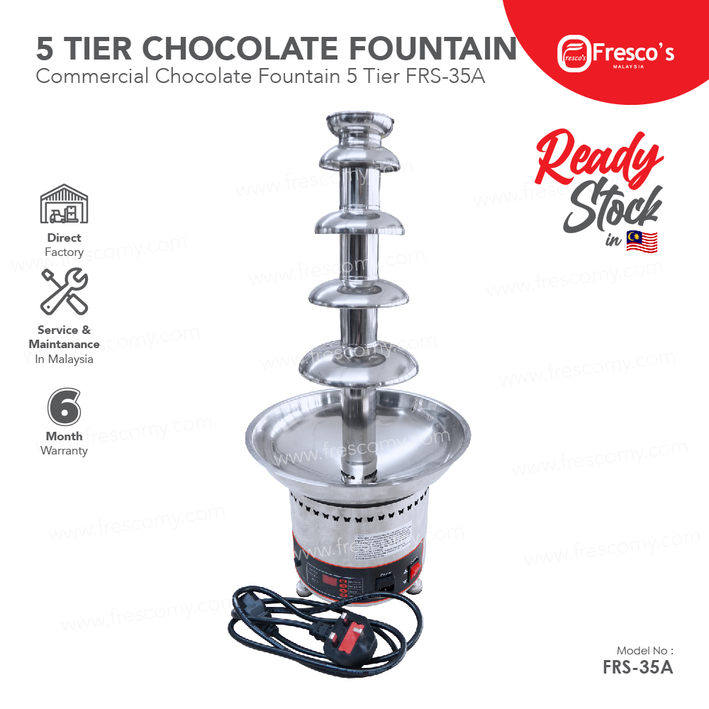 Commercial Chocolate Fountain Machine 5 Tier FRS-35A