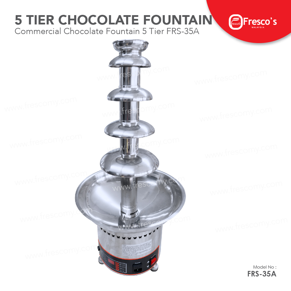 Commercial Chocolate Fountain Machine 5 Tier FRS-35A