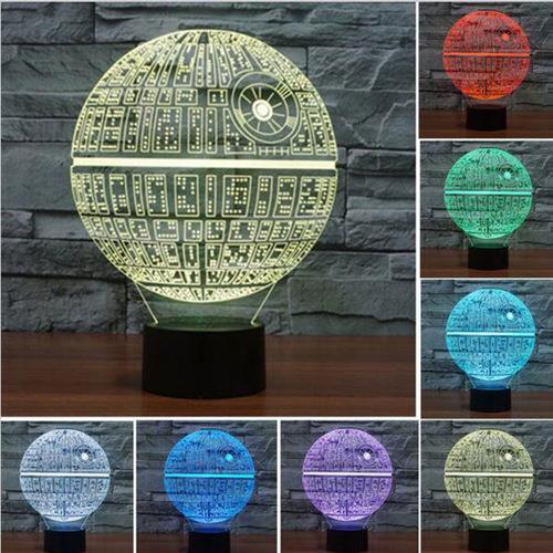 Cool 3D Illusion Platform Night Lighting Touch Botton 7 Color Change D