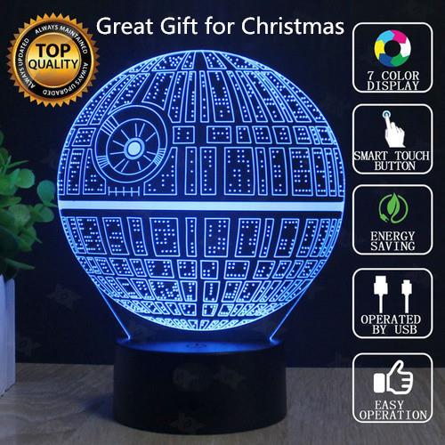 Cool 3D Illusion Platform Night Lighting Touch Botton 7 Color Change D