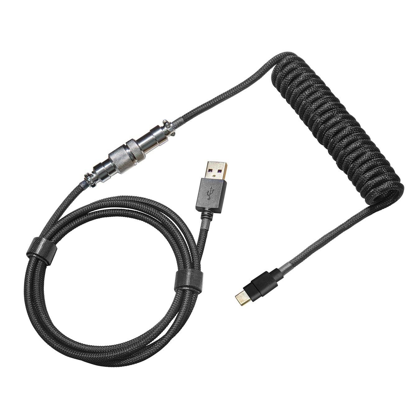 COOLER MASTER COILED CABLE SHADOW BLACK - KB-CBZ1