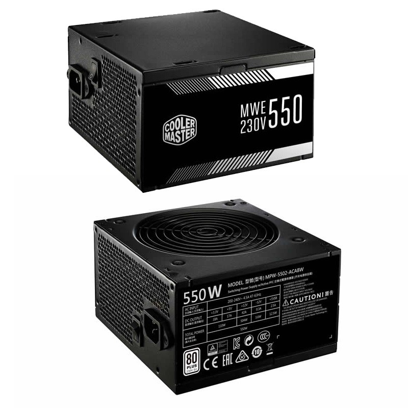 Cooler Master MWE550 Reliable And Energy Efficient 550Watt Power Supply