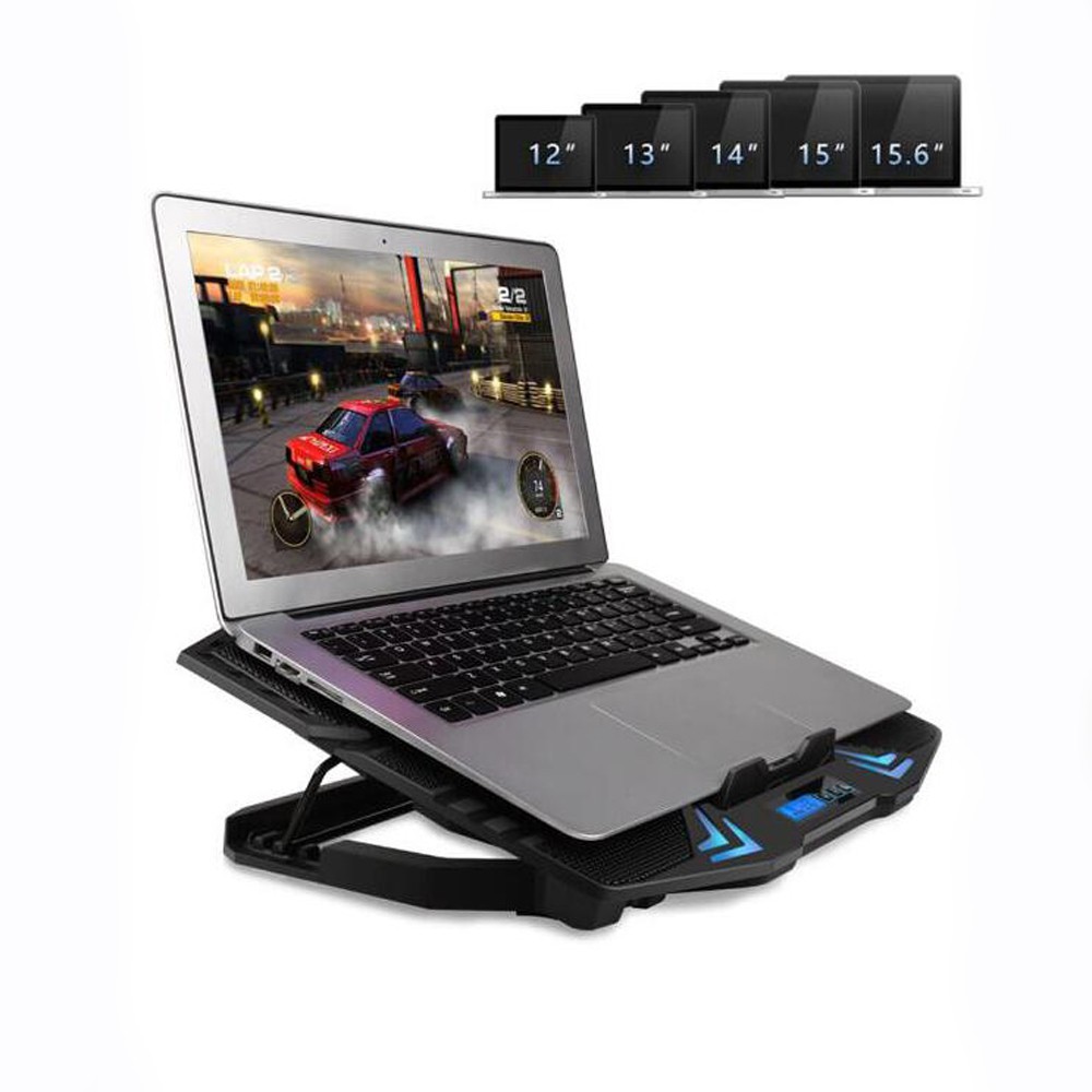 Cooling Pad Laptop Notebook LED Touch Screen Speed Control Cooler