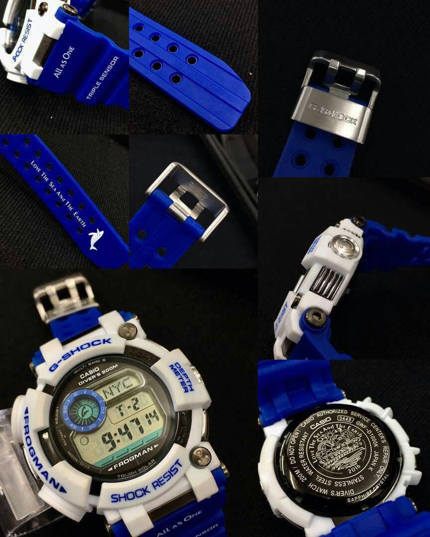 g shock frogman blue