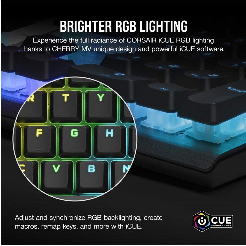 Corsair K60 RGB PRO Mechanical Gaming Keyboard Cherry (CH-910D019-NA)