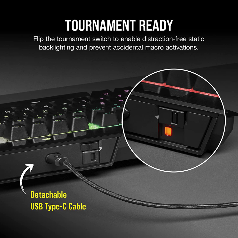 Corsair K70 RGB TKL Champion Optical Mechanical Gaming Keyboard