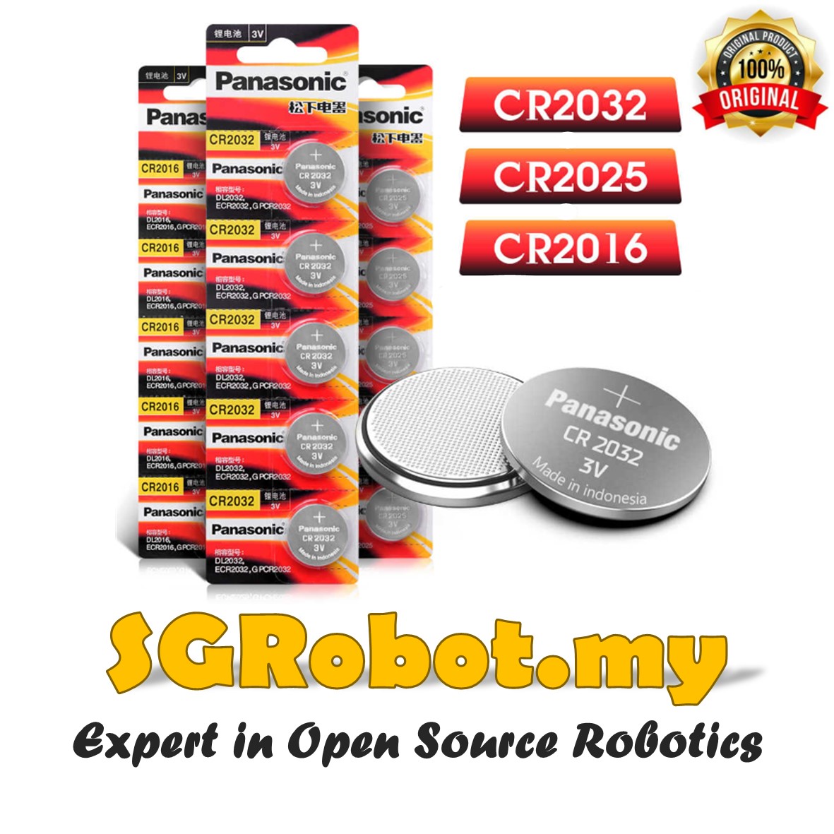 CR2016 CR2025 CR2032 3V Button Cell Coin Battery