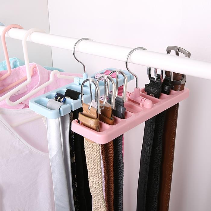 Creative 8 Hole Belt Tie Storage Rack
