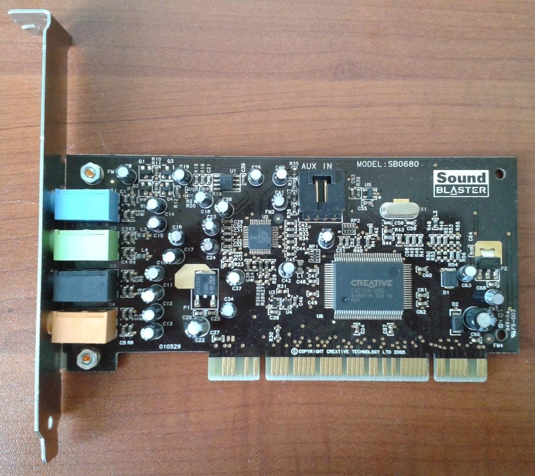 creative sound blaster model sb0680 driver for xp