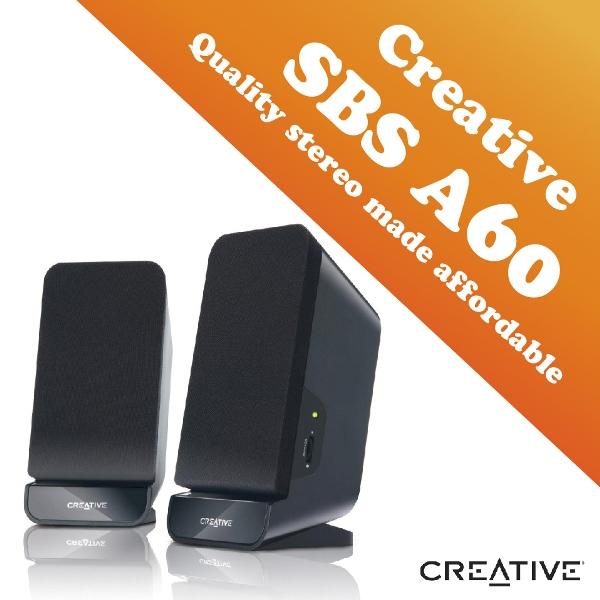 creative multimedia 2.0 speaker sbs a60