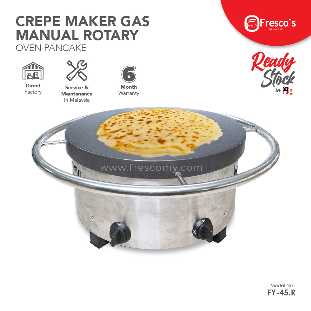 Crepe Maker Gas Manual Rotary Oven Pancake