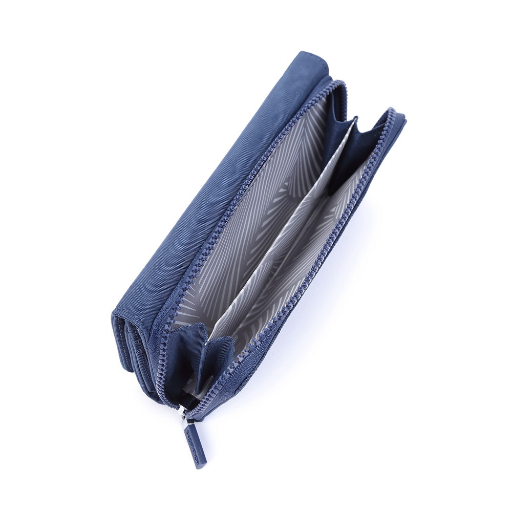 Crinkled Nylon Bi-Fold Wallet