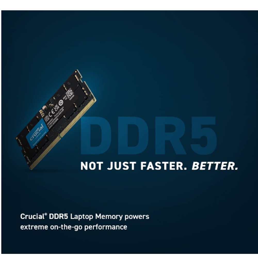 Crucial 32GB DDR5-4800 Unbuffered SODIMM CT32G48C40S5