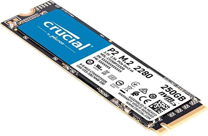 CRUCIAL P2 250GB PCIe M.2 2280 SSD - CT250P2SSD8