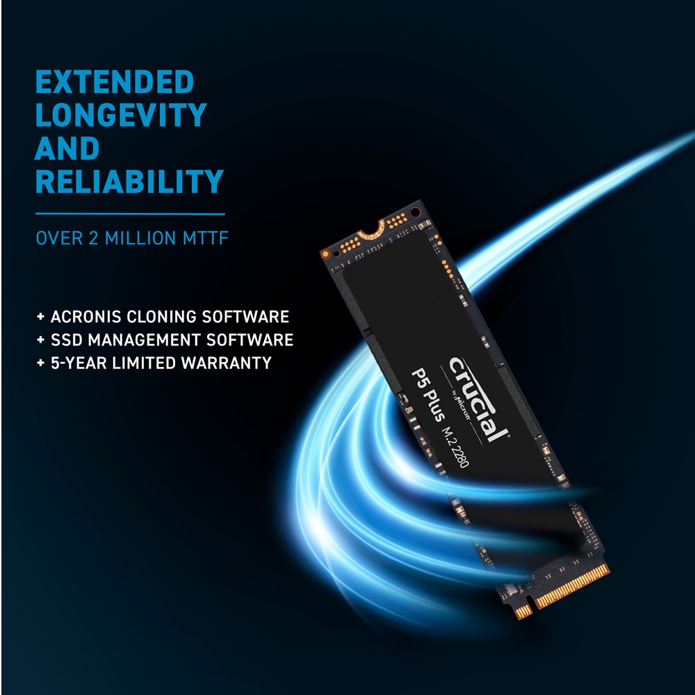 Crucial P5 Plus 2TB PCIe M.2 2280SS Gaming SSD - CT2000P5PSSD8