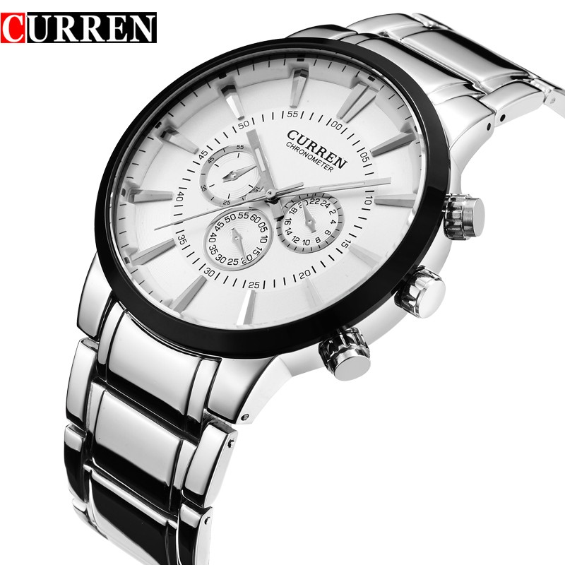 CURREN 8001 Men's Classic Stainless Steel Watch