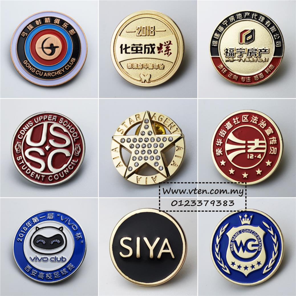 Custom made Metal Badges with Logo (end 1/21/2022 12:15 PM)