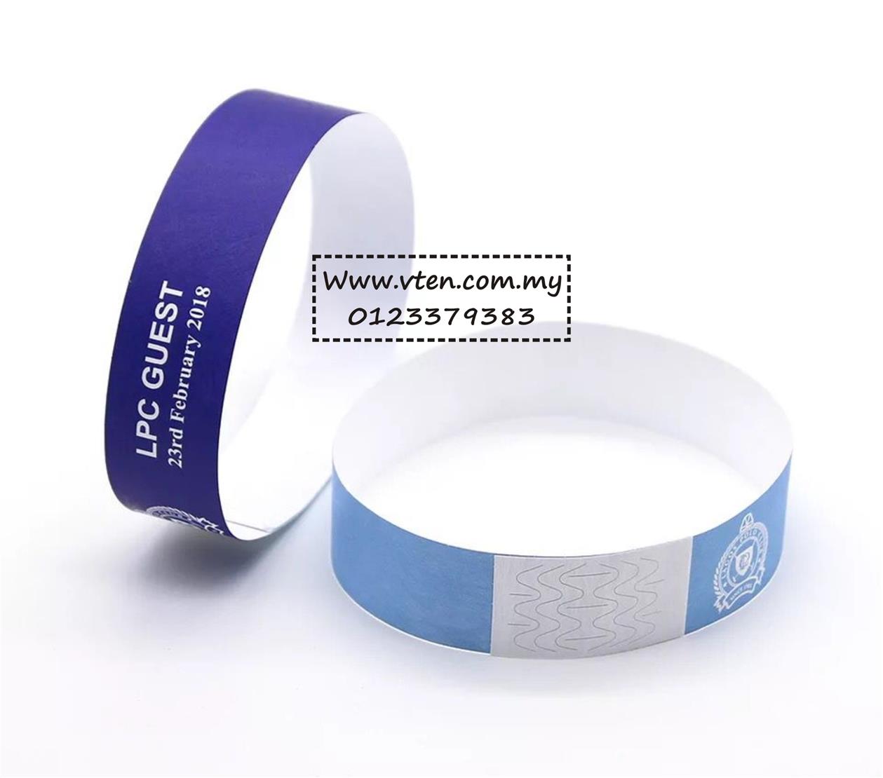 Custom made Tyvek Paper Wristband Wit (end 4/7/2021 1:15 PM)