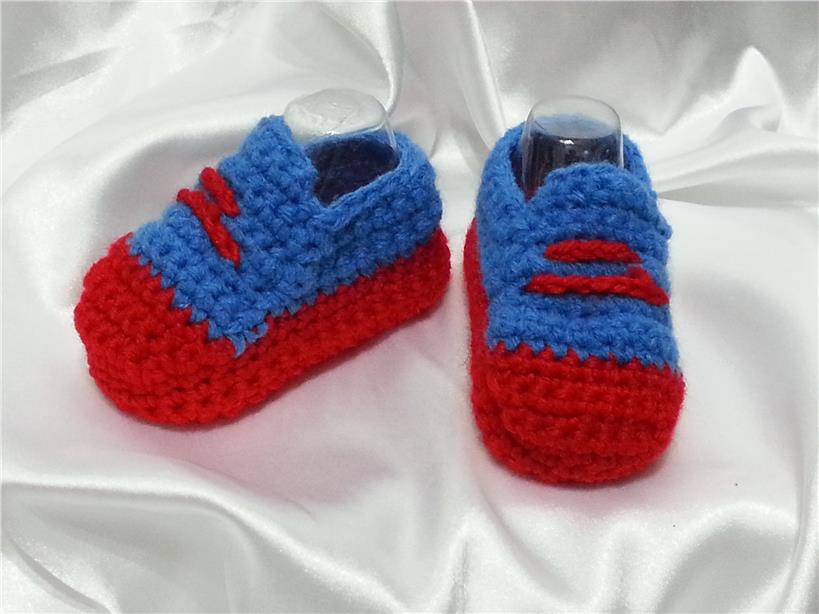 baby boy knitted shoes