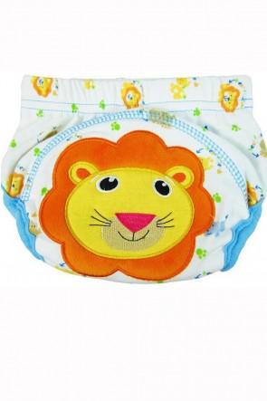 Cute Elephant+Bee+Lion Print Potty / Toilet Training Pants (3pcs Set) - As Sho