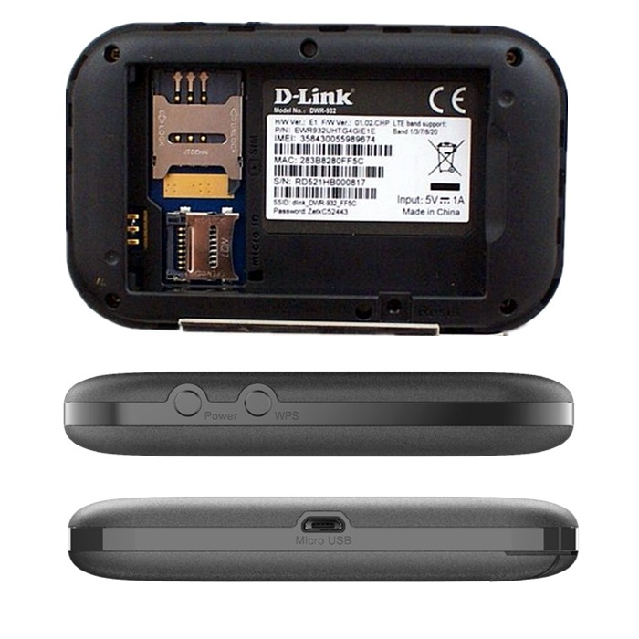 D-LINK Dlink DWR-932C (E1) 4G LTE Wireless Hotspot WiFi Portable Mobile MiFi M
