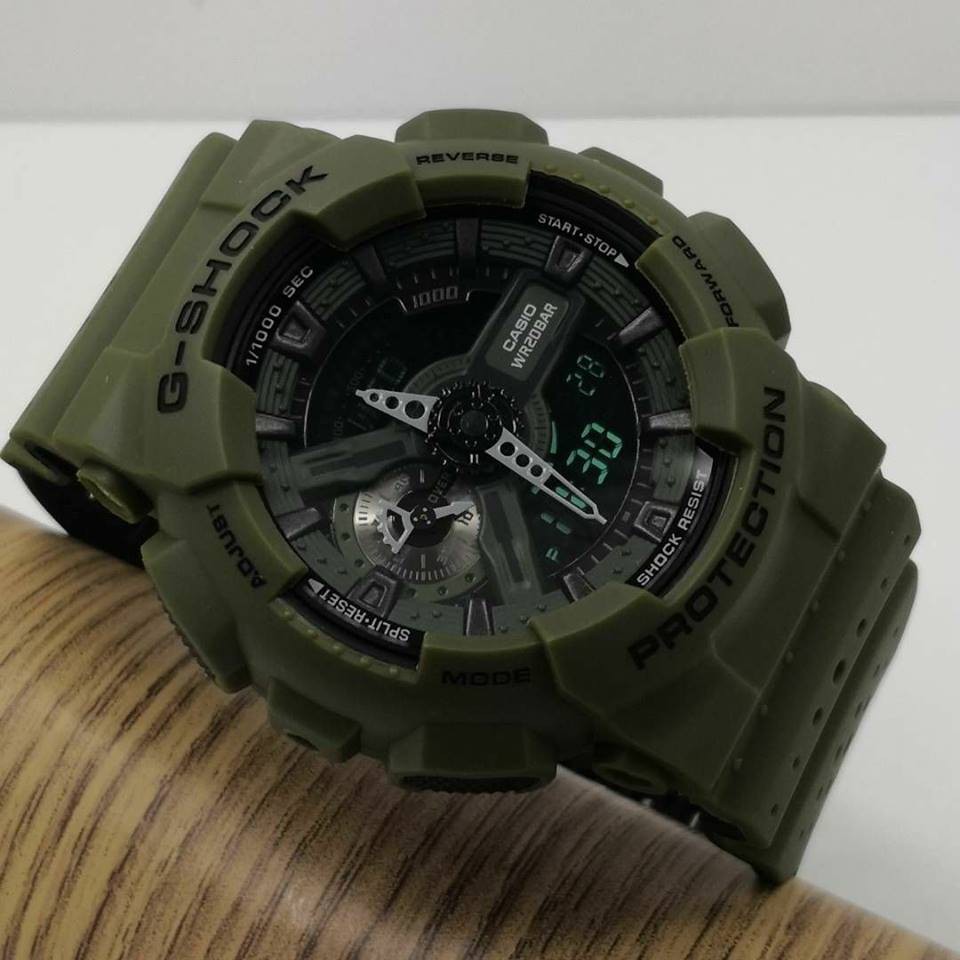 g shock dark green